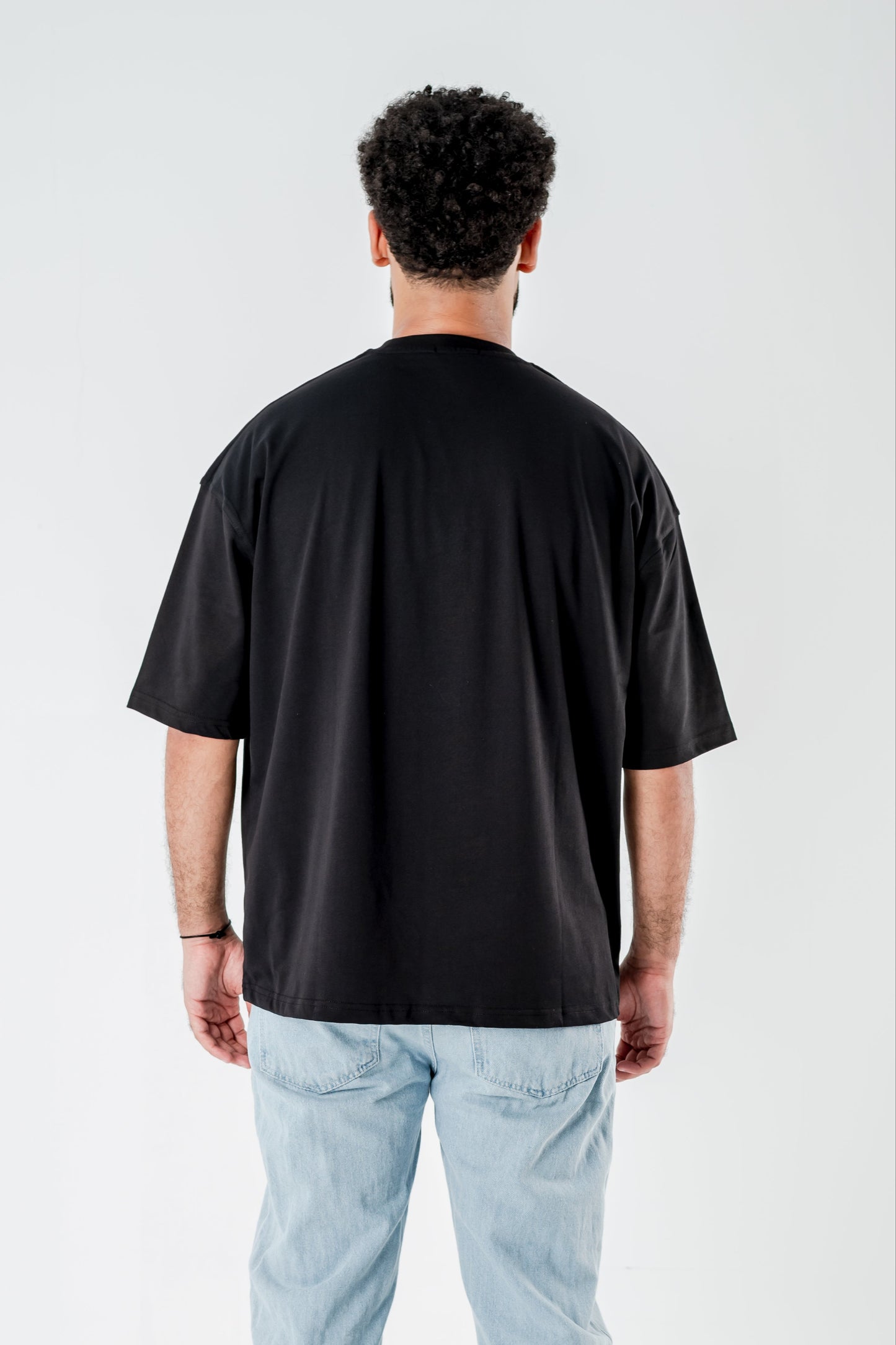 Oversized T-Shirt – “Born to leave a mark” Embroidered Design (Black)