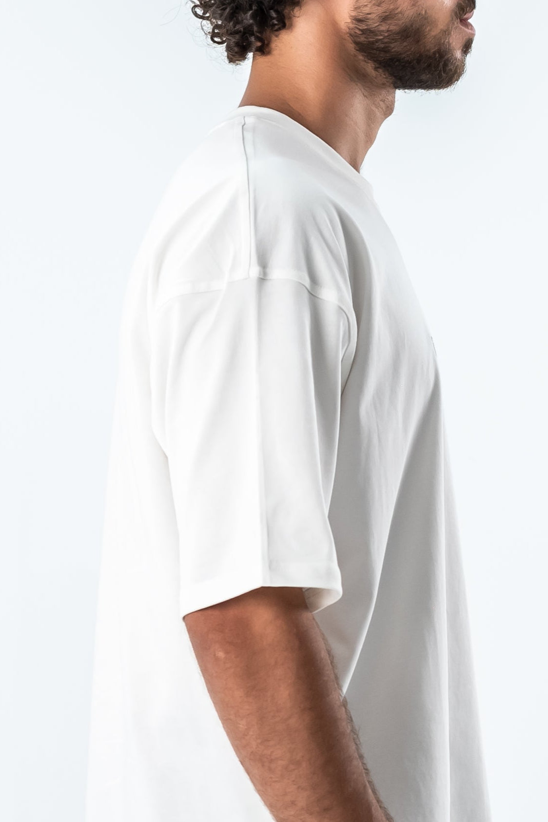 Oversized T-Shirt – “Born to leave a mark” Embroidered Design (white)