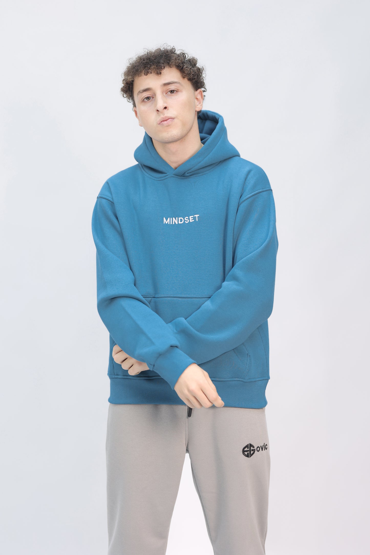 hoodie crystal teal ( mindset )