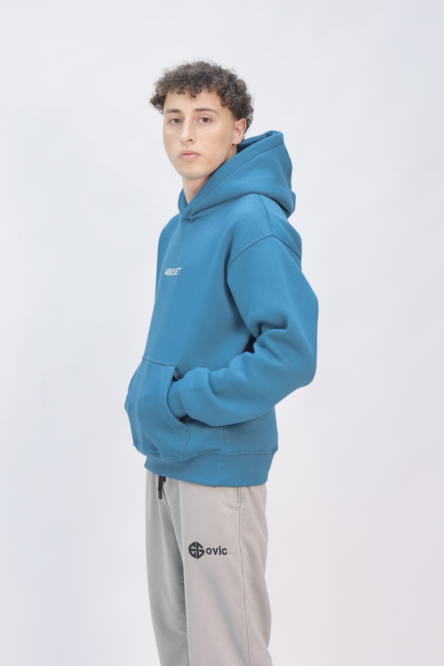 hoodie crystal teal ( mindset )