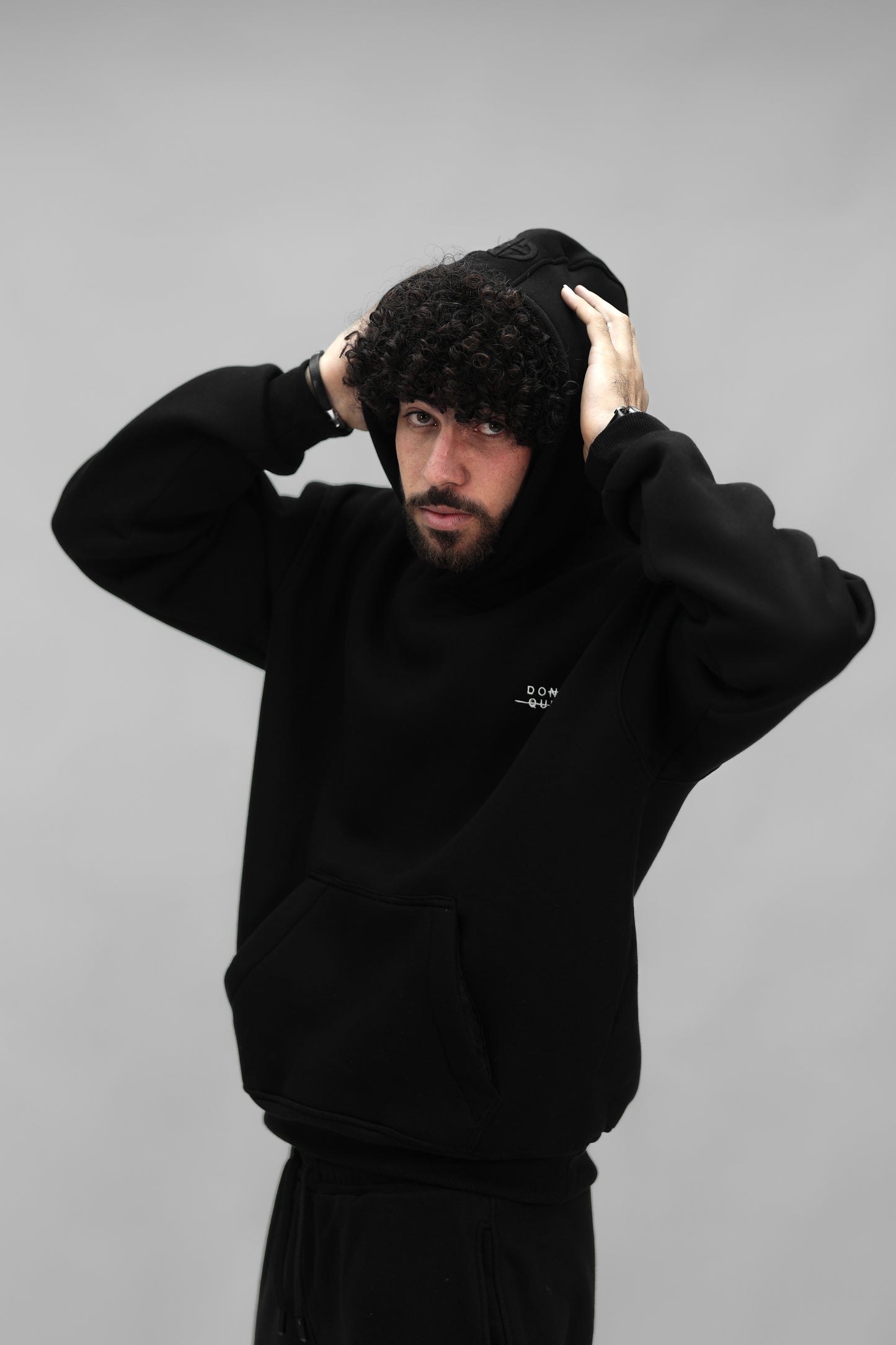 Zip-up Hoodie black ( don't quit )
