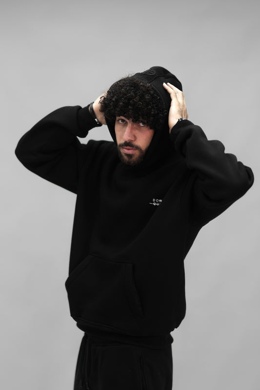 Zip-up Hoodie black ( don't quit )