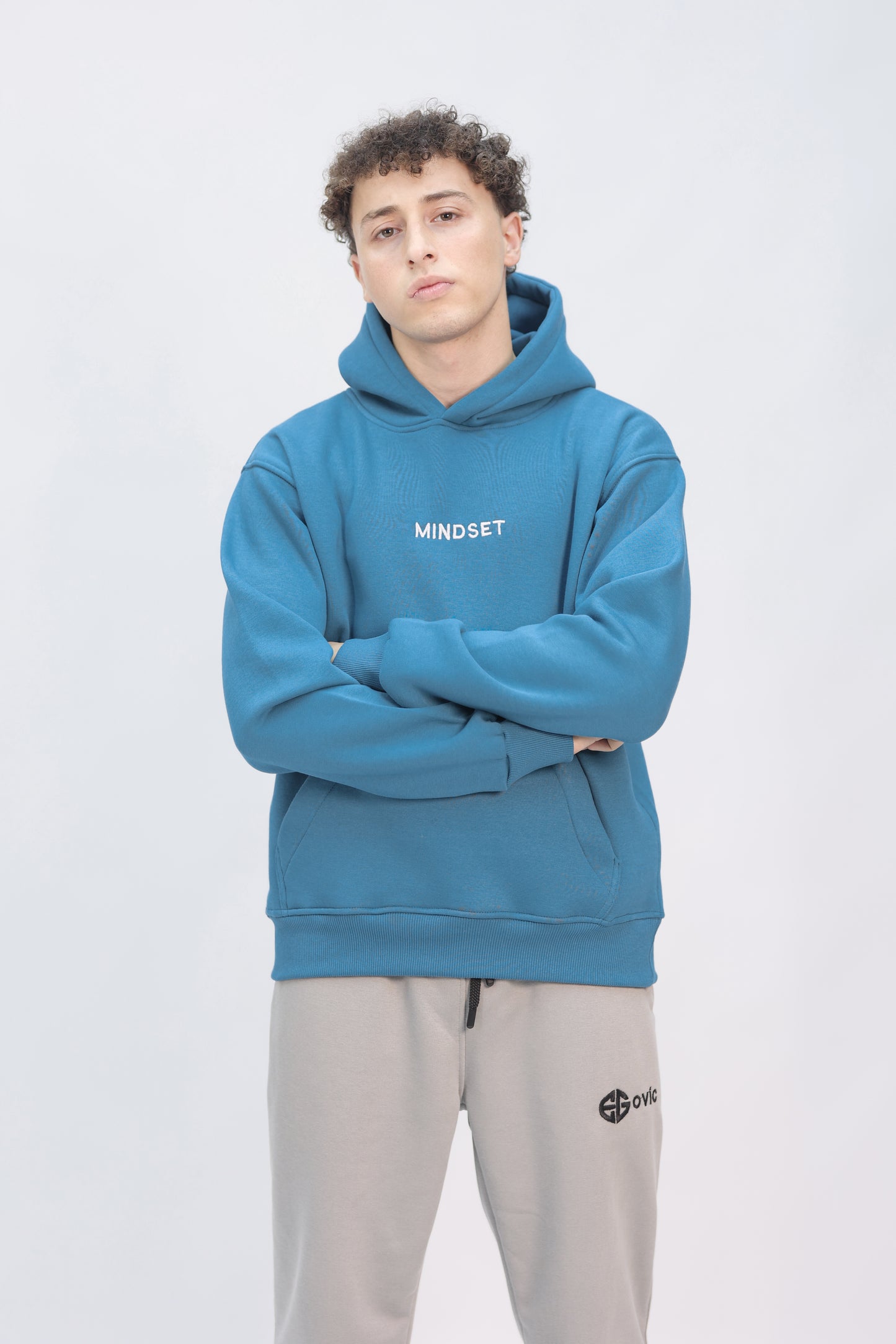 hoodie crystal teal ( mindset )
