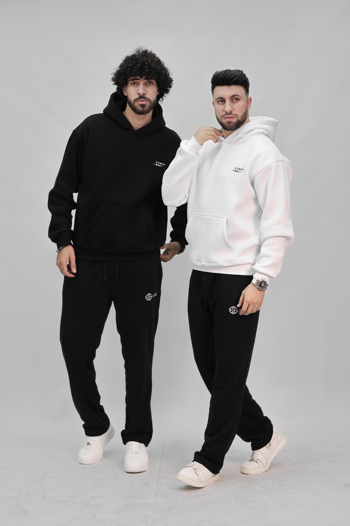 Zip-up Hoodie black ( don't quit )