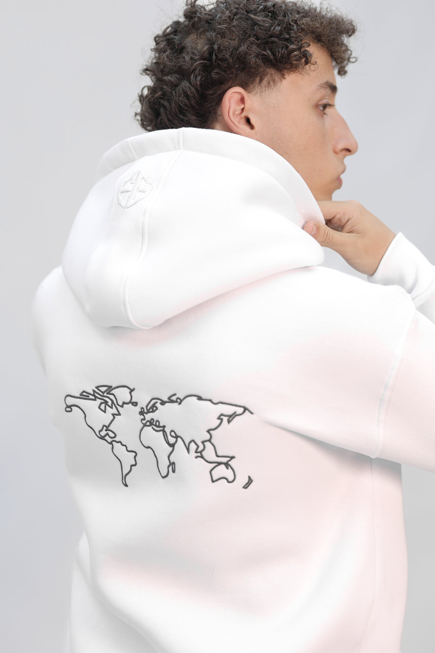 Zip-up Hoodie white (find your way)