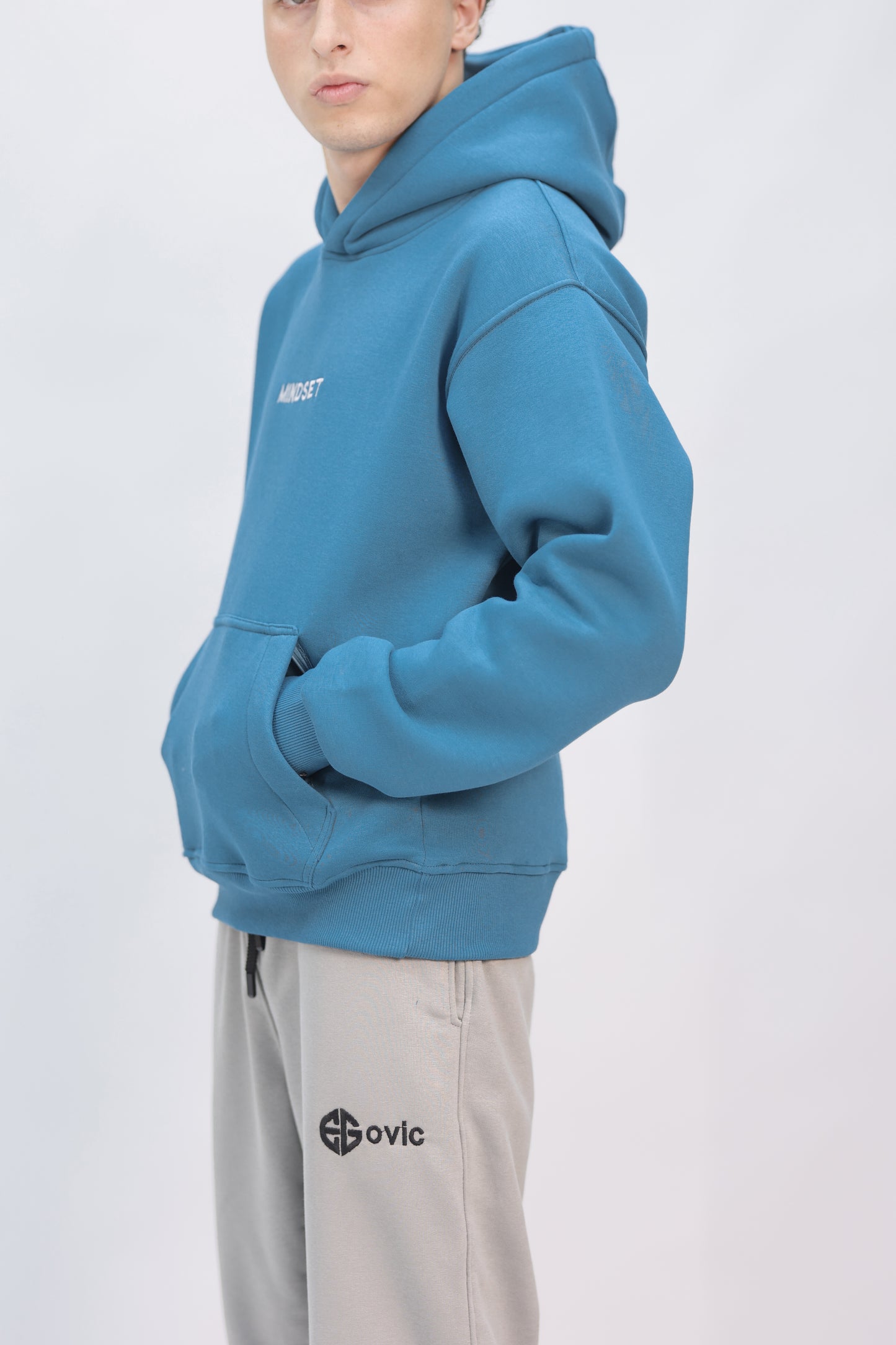 hoodie crystal teal ( mindset )