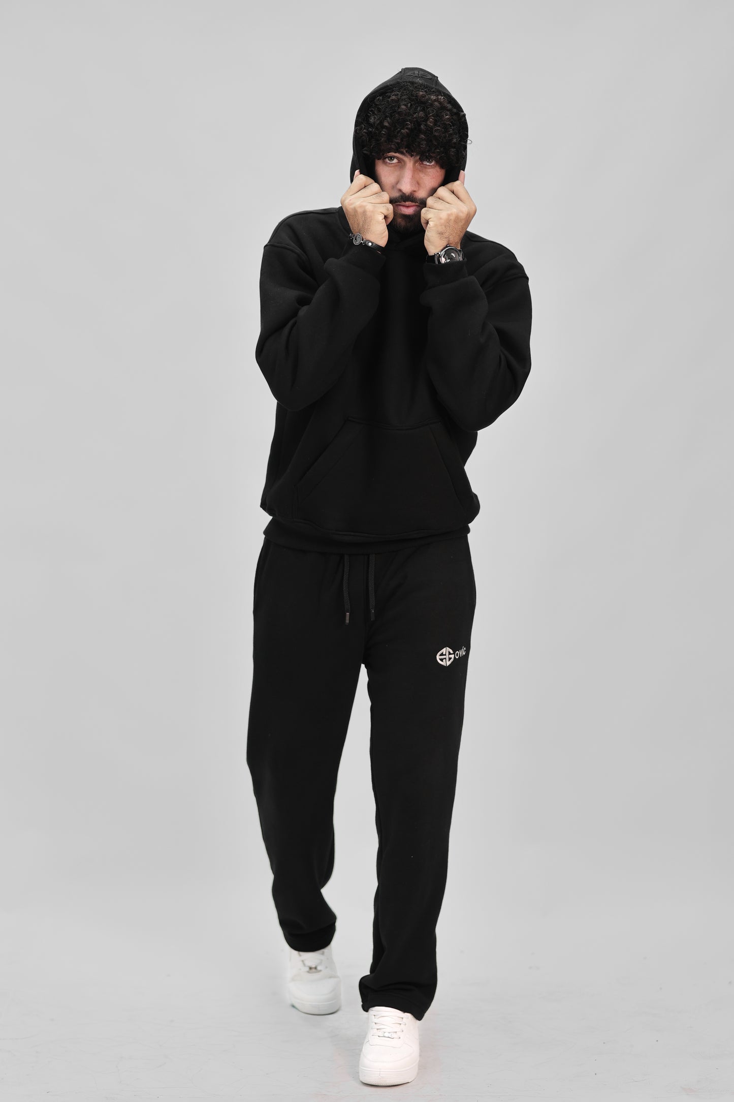 Zip-up Hoodie black ( don't quit )