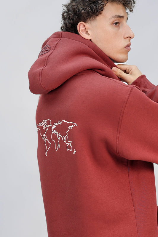 Hoodie burgundy (find your way)